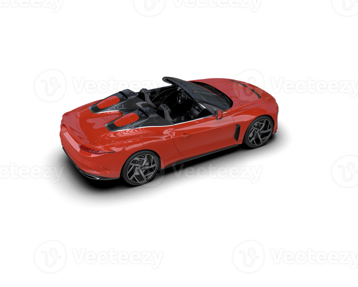 Realistic sport car isolated on background. 3d rendering - illustration png