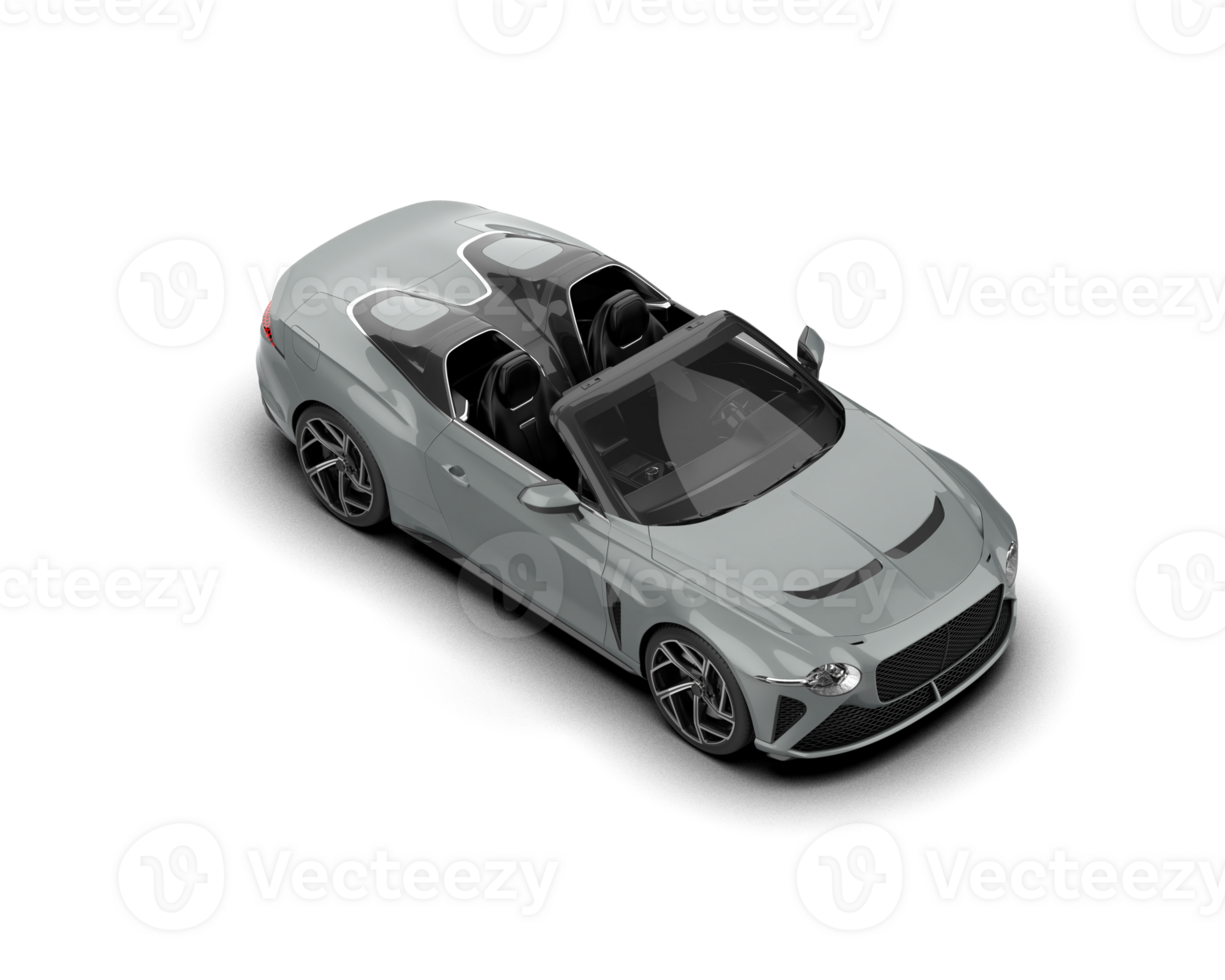 Realistic sport car isolated on background. 3d rendering - illustration png