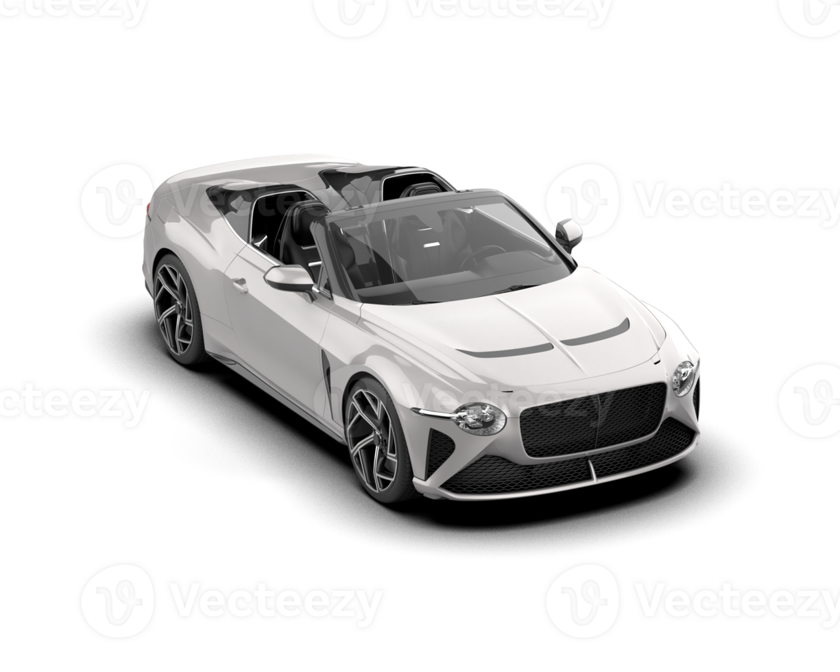 Realistic sport car isolated on background. 3d rendering - illustration png