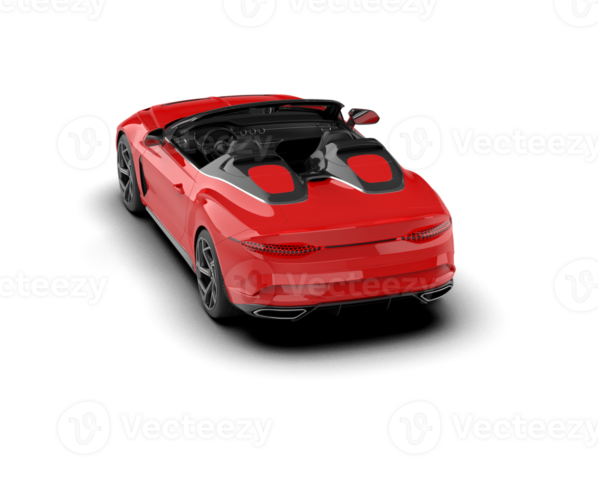 Realistic sport car isolated on background. 3d rendering - illustration png