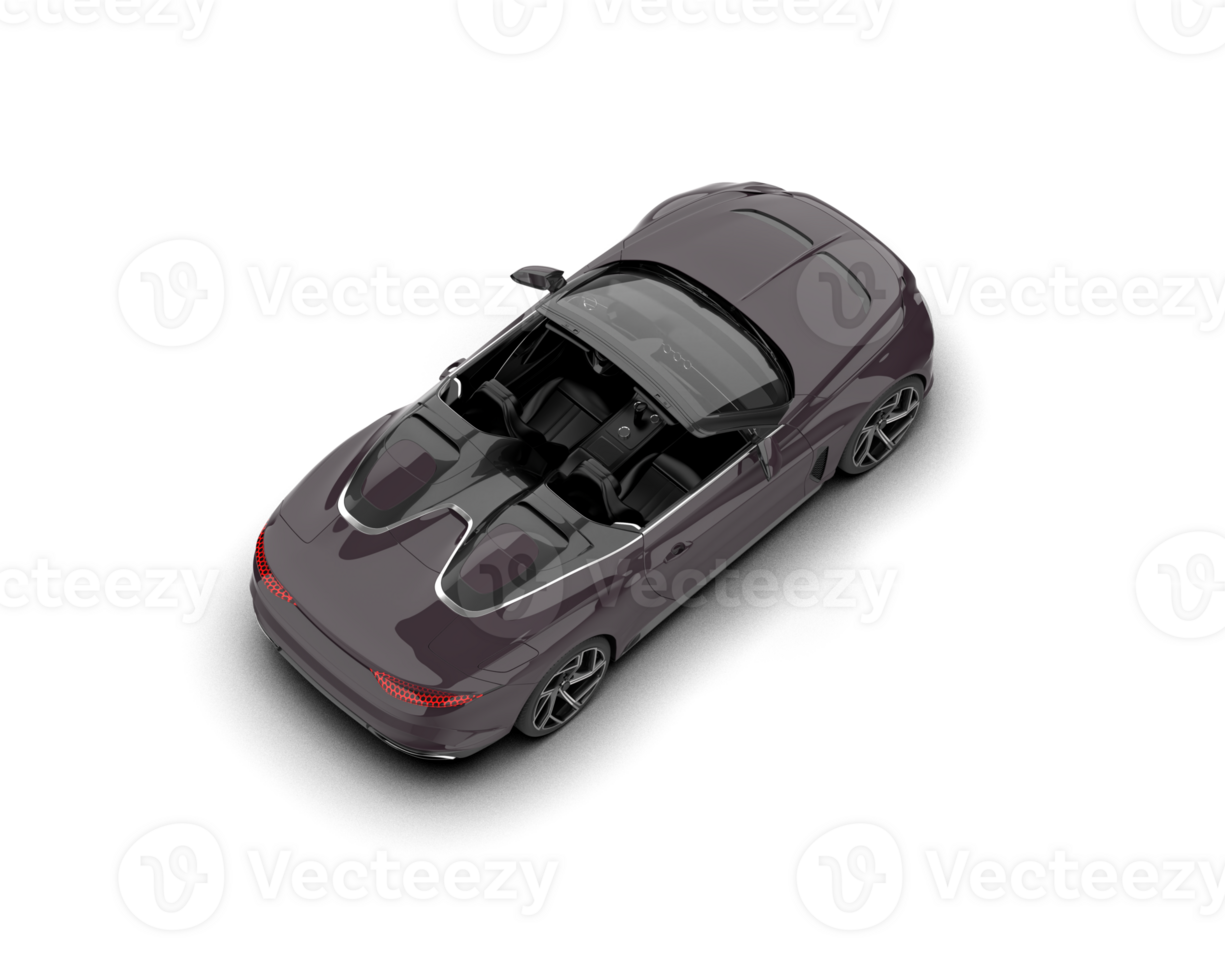 Realistic sport car isolated on background. 3d rendering - illustration png