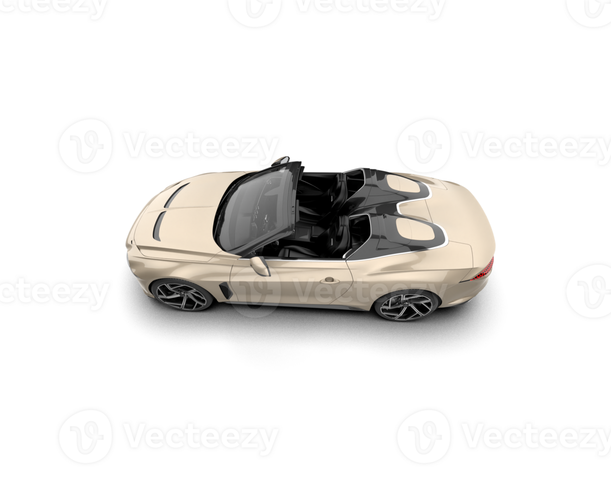 Realistic sport car isolated on background. 3d rendering - illustration png