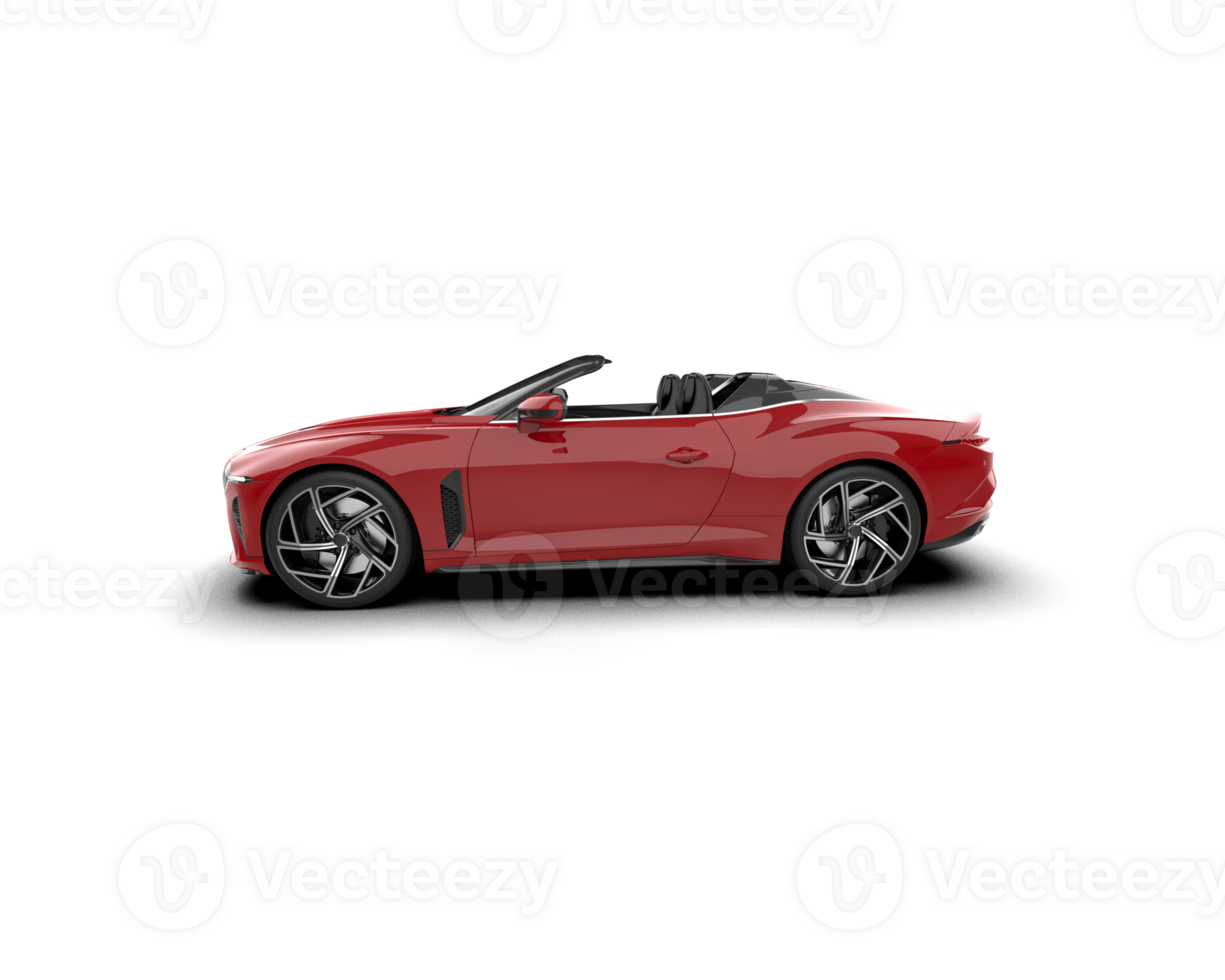 Realistic sport car isolated on background. 3d rendering - illustration png