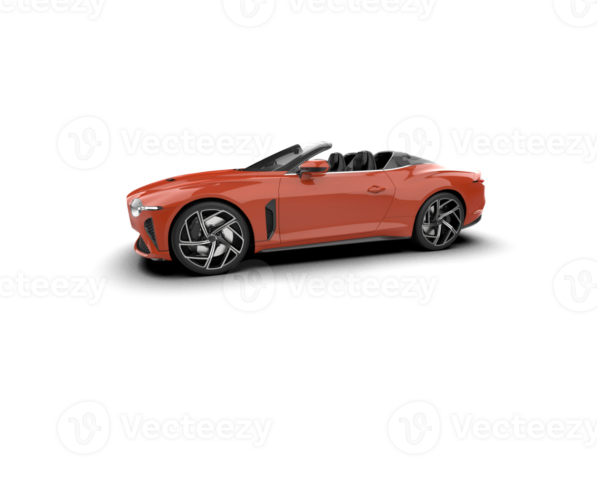 Realistic sport car isolated on background. 3d rendering - illustration png