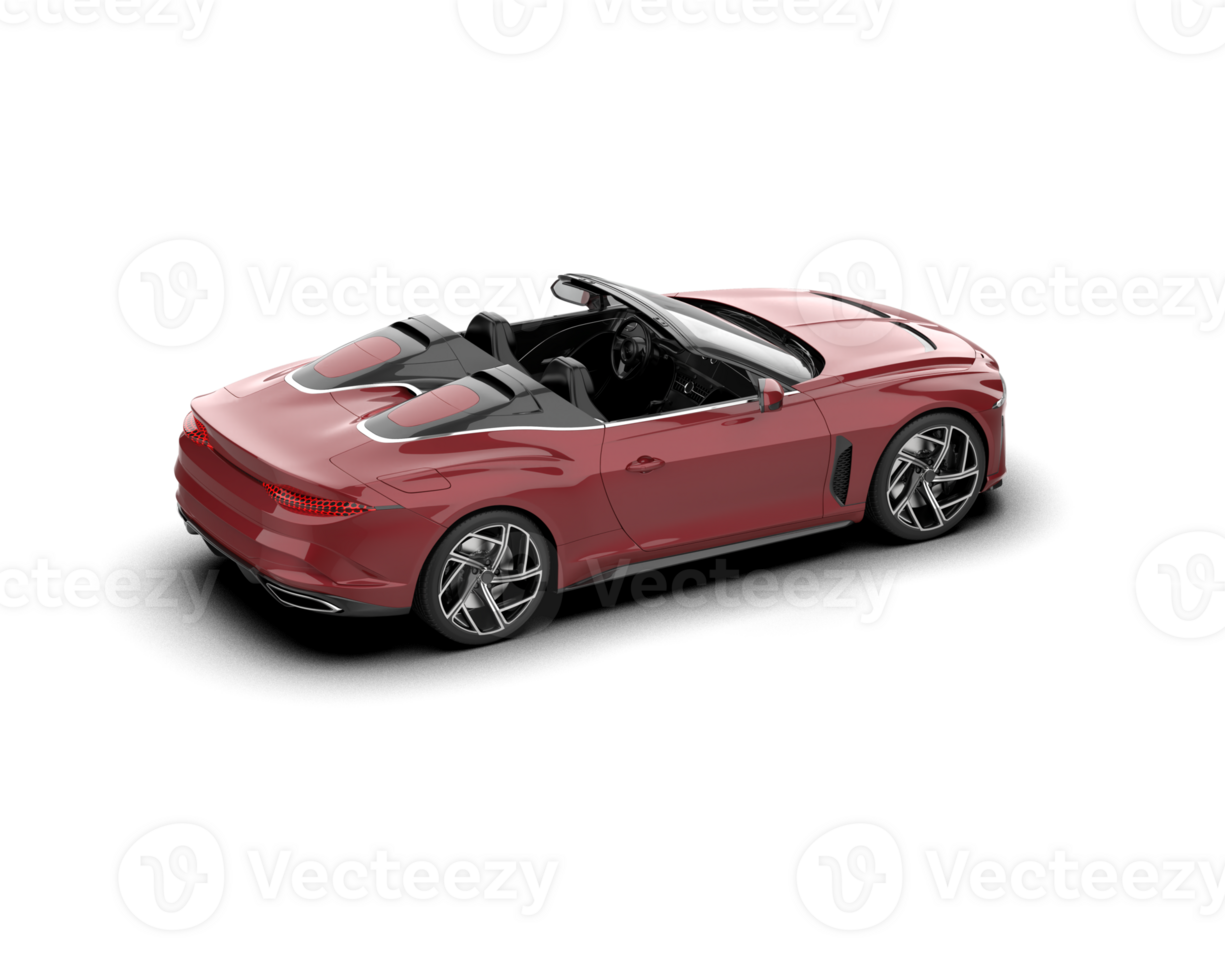 Realistic sport car isolated on background. 3d rendering - illustration png