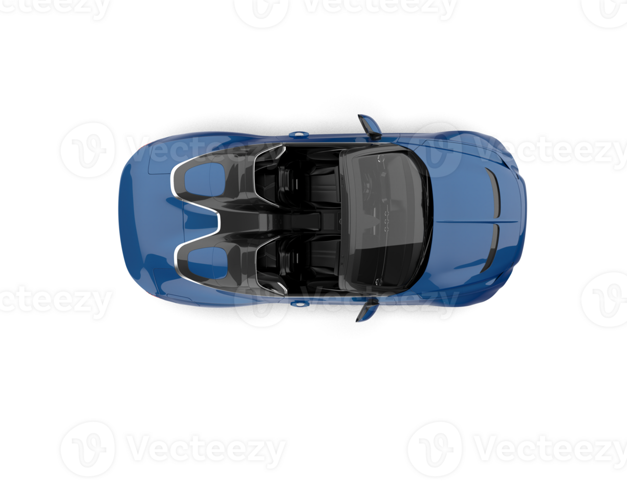 Realistic sport car isolated on background. 3d rendering - illustration png