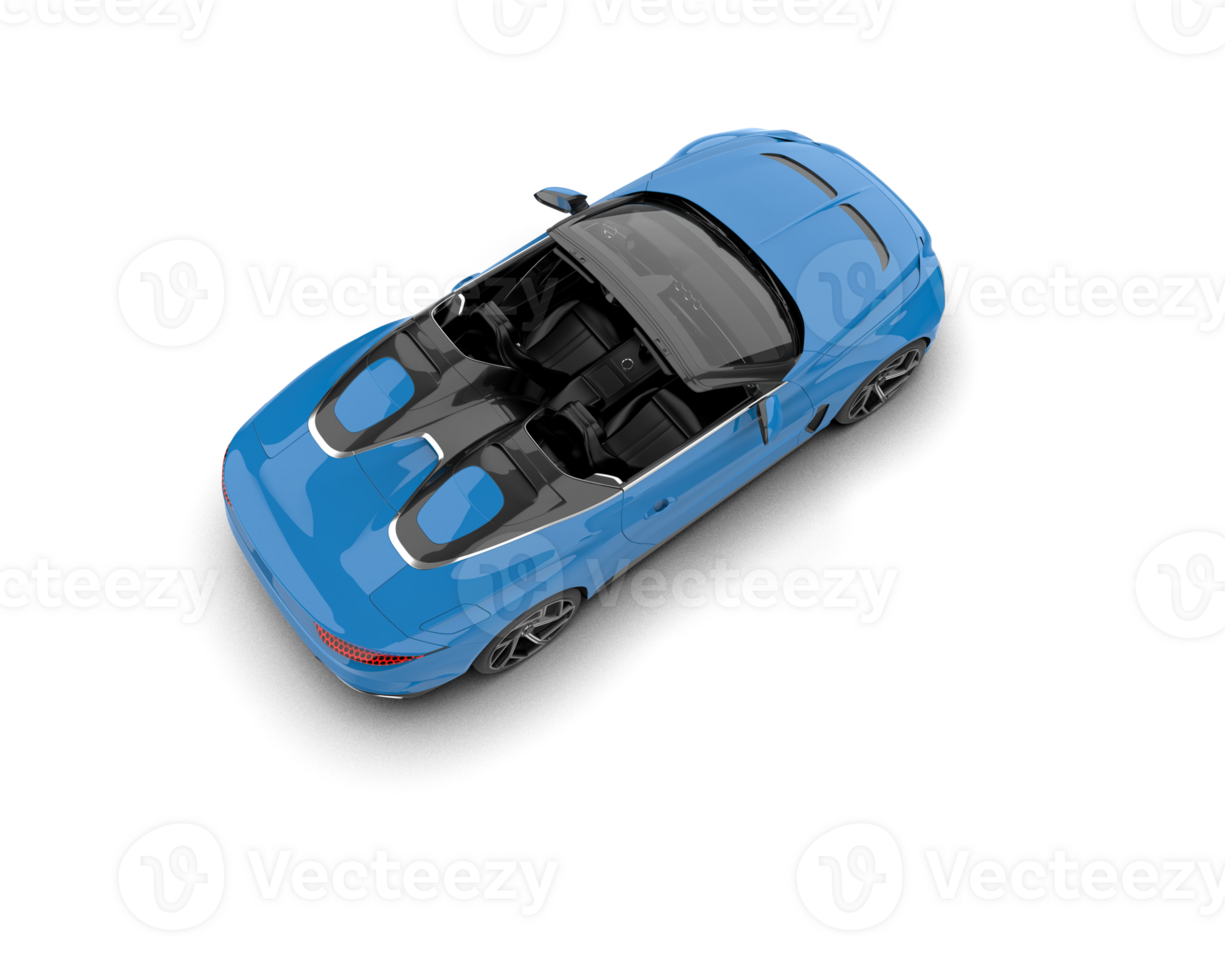 Realistic sport car isolated on background. 3d rendering - illustration png