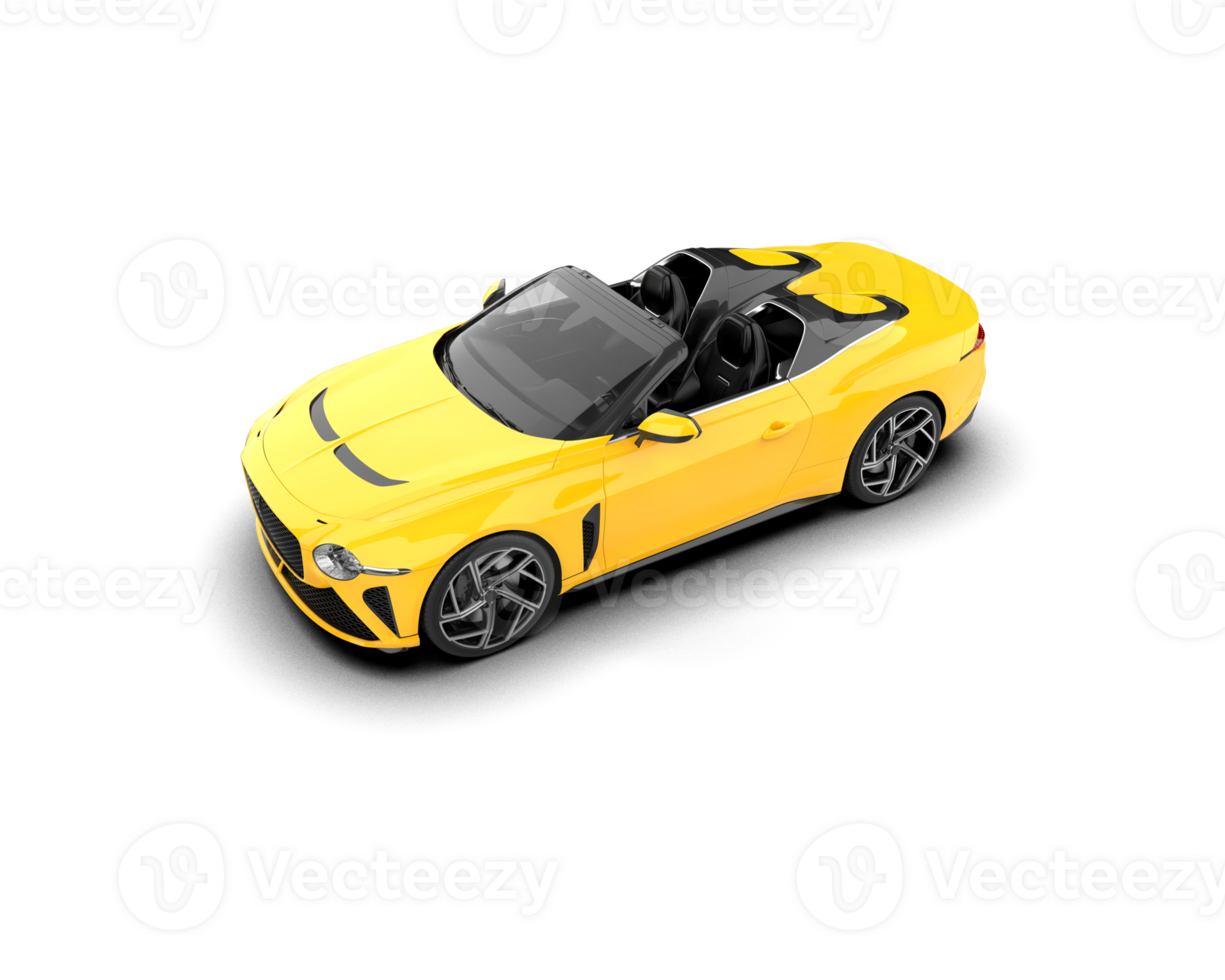 Realistic sport car isolated on background. 3d rendering - illustration png