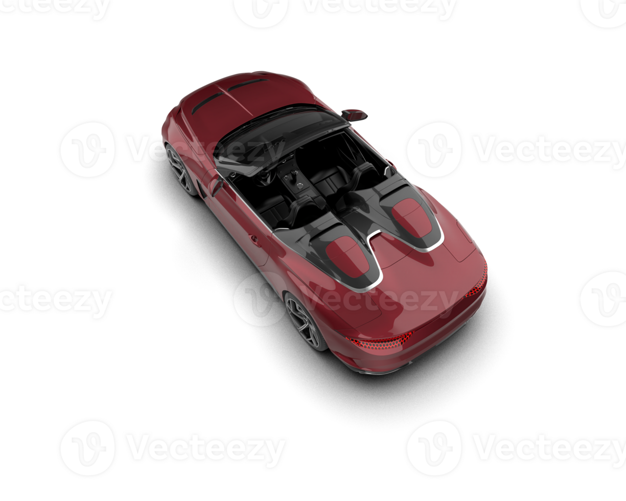 Realistic sport car isolated on background. 3d rendering - illustration png
