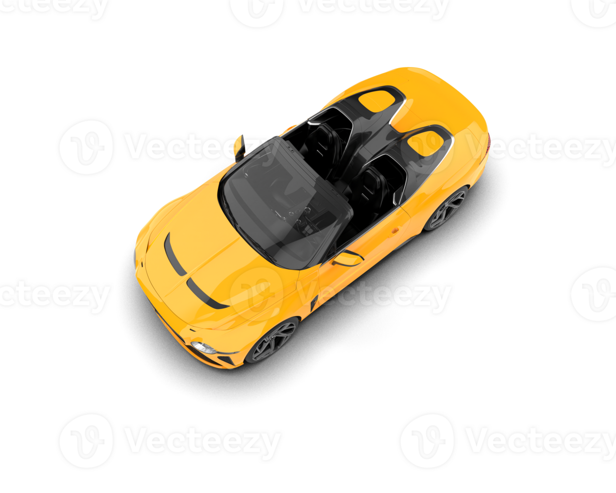 Realistic sport car isolated on background. 3d rendering - illustration png