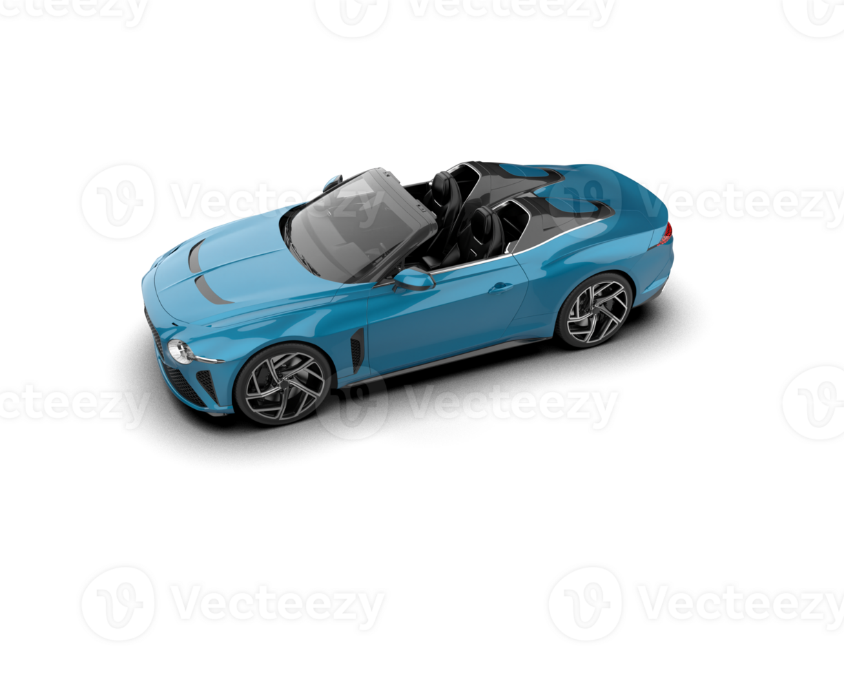 Realistic sport car isolated on background. 3d rendering - illustration png
