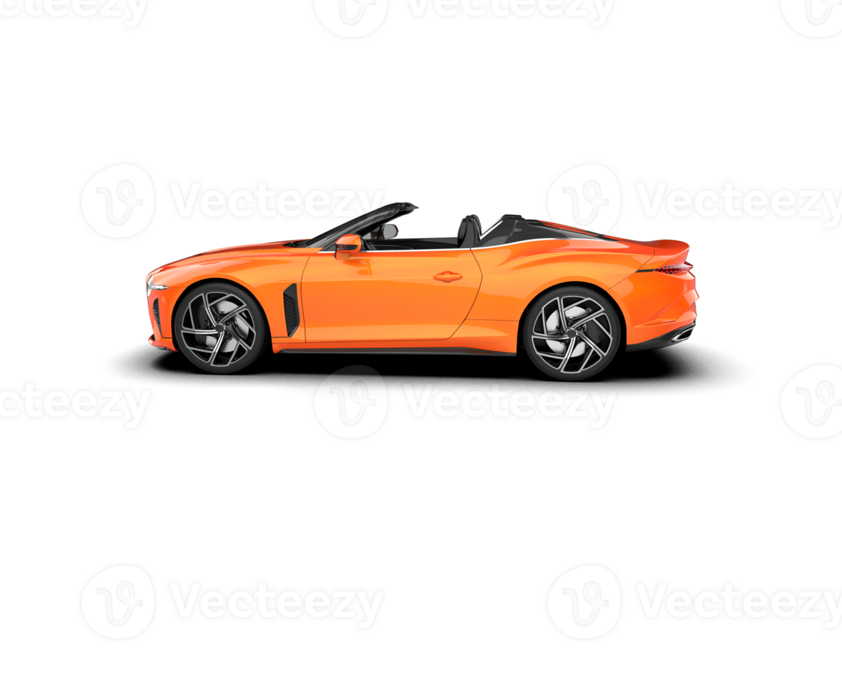 Realistic sport car isolated on background. 3d rendering - illustration png