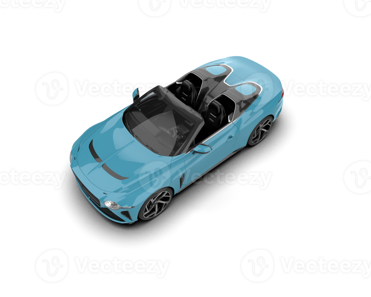 Realistic sport car isolated on background. 3d rendering - illustration png