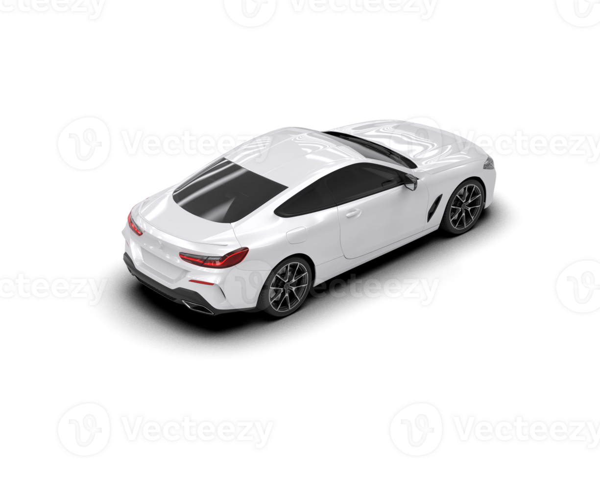 Realistic sport car isolated on background. 3d rendering - illustration png