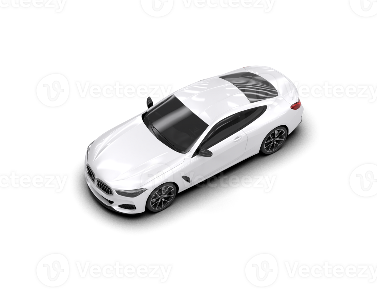 Realistic sport car isolated on background. 3d rendering - illustration png
