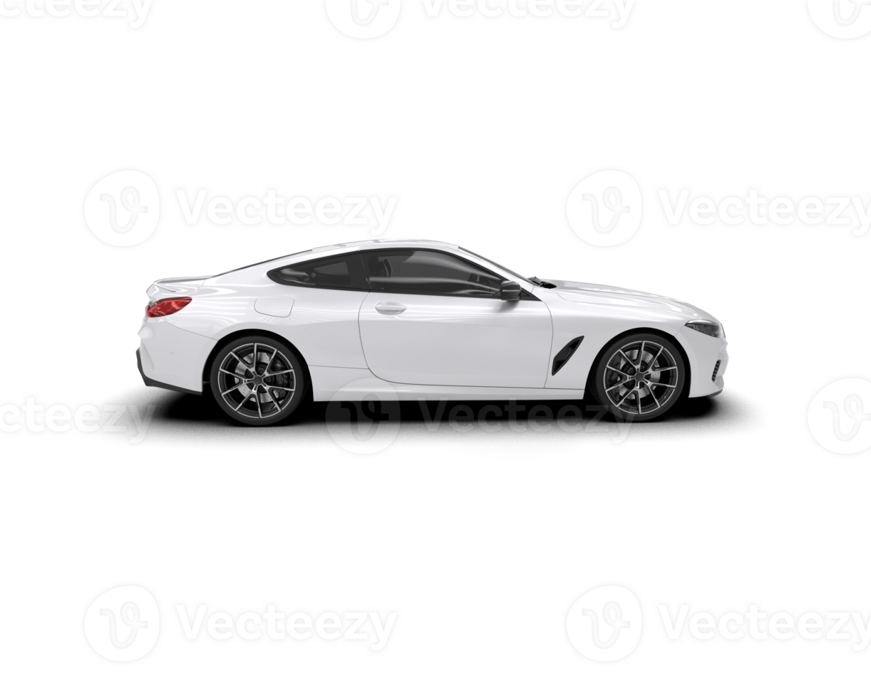 Realistic sport car isolated on background. 3d rendering - illustration png