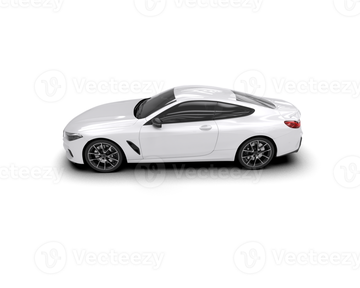 Realistic sport car isolated on background. 3d rendering - illustration png