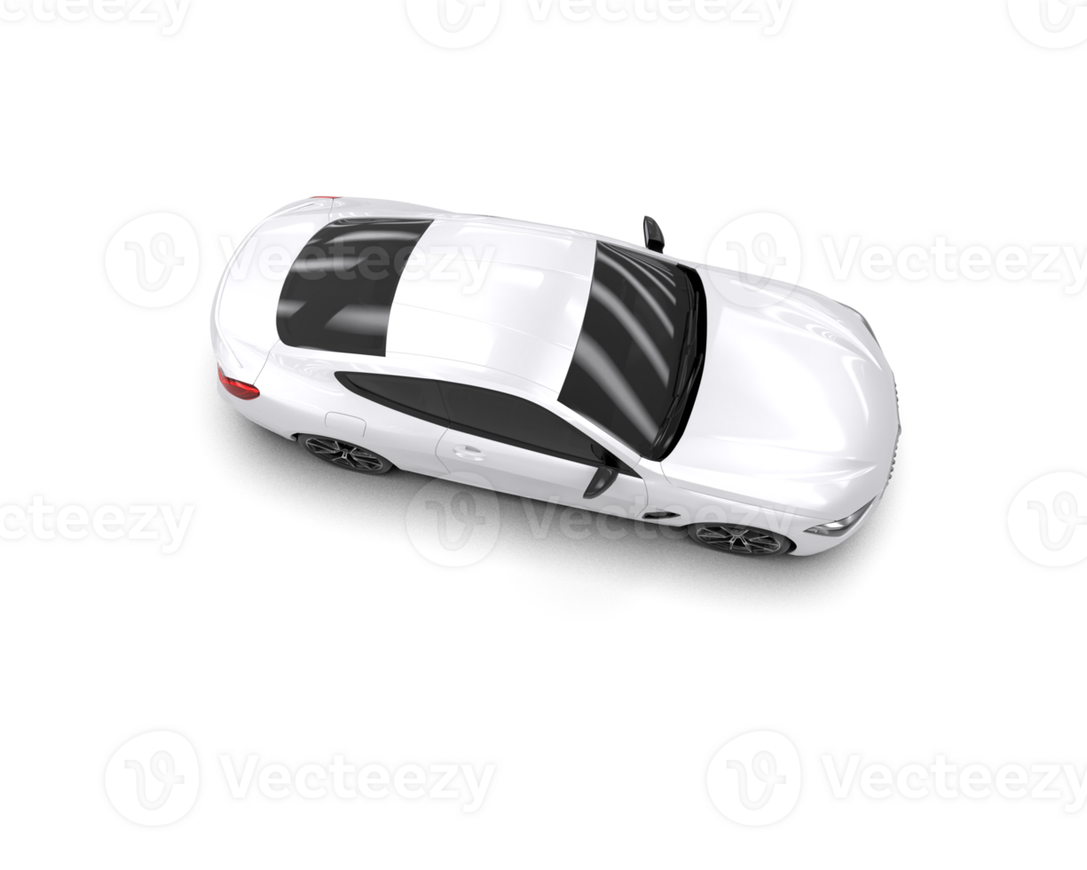 Realistic sport car isolated on background. 3d rendering - illustration png