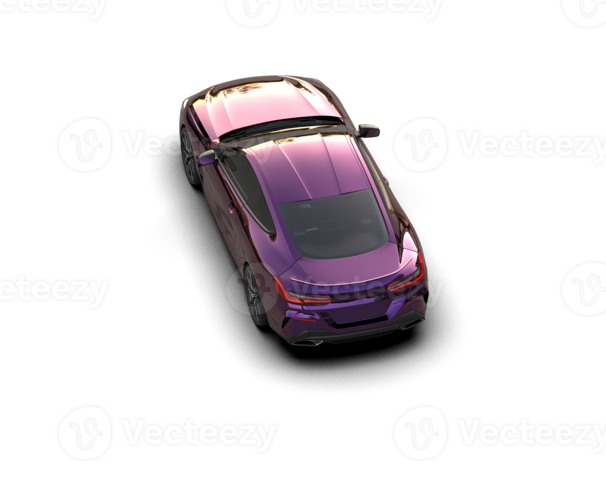 Realistic sport car isolated on background. 3d rendering - illustration png