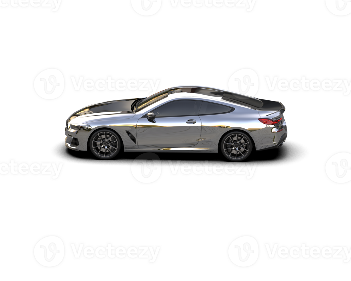 Realistic sport car isolated on background. 3d rendering - illustration png