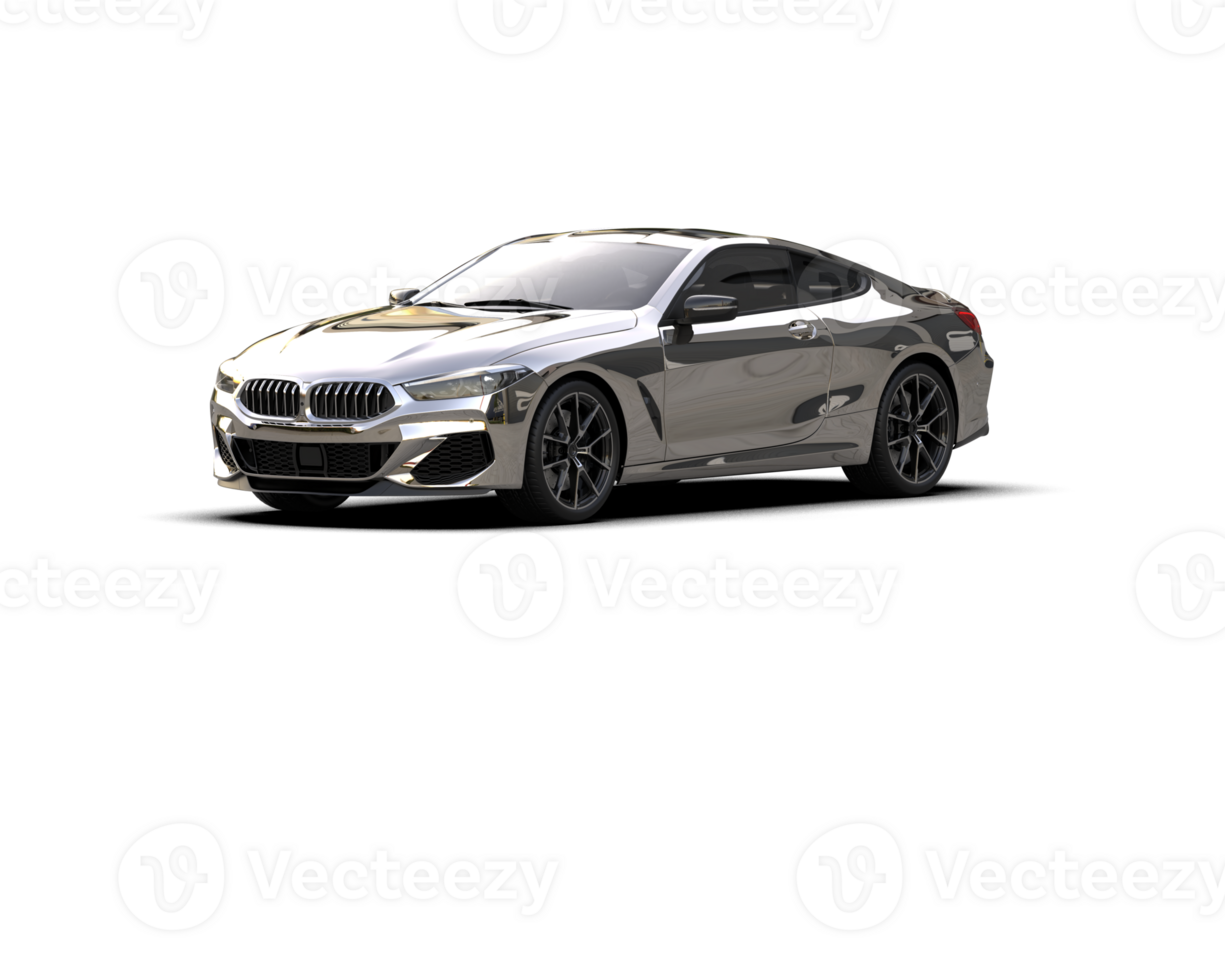 Realistic sport car isolated on background. 3d rendering - illustration png