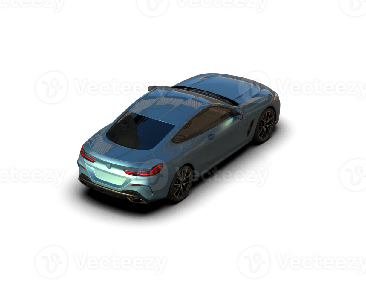 Realistic sport car isolated on background. 3d rendering - illustration png