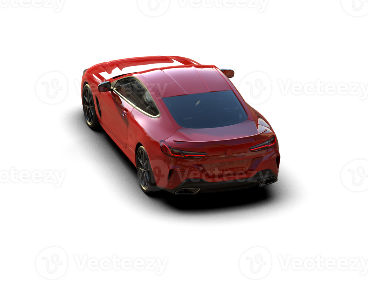 Realistic sport car isolated on background. 3d rendering - illustration png