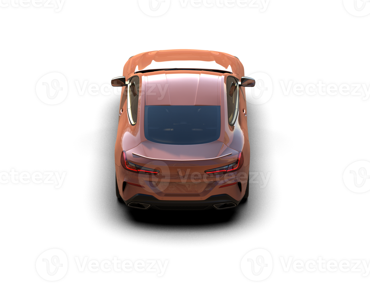 Realistic sport car isolated on background. 3d rendering - illustration png