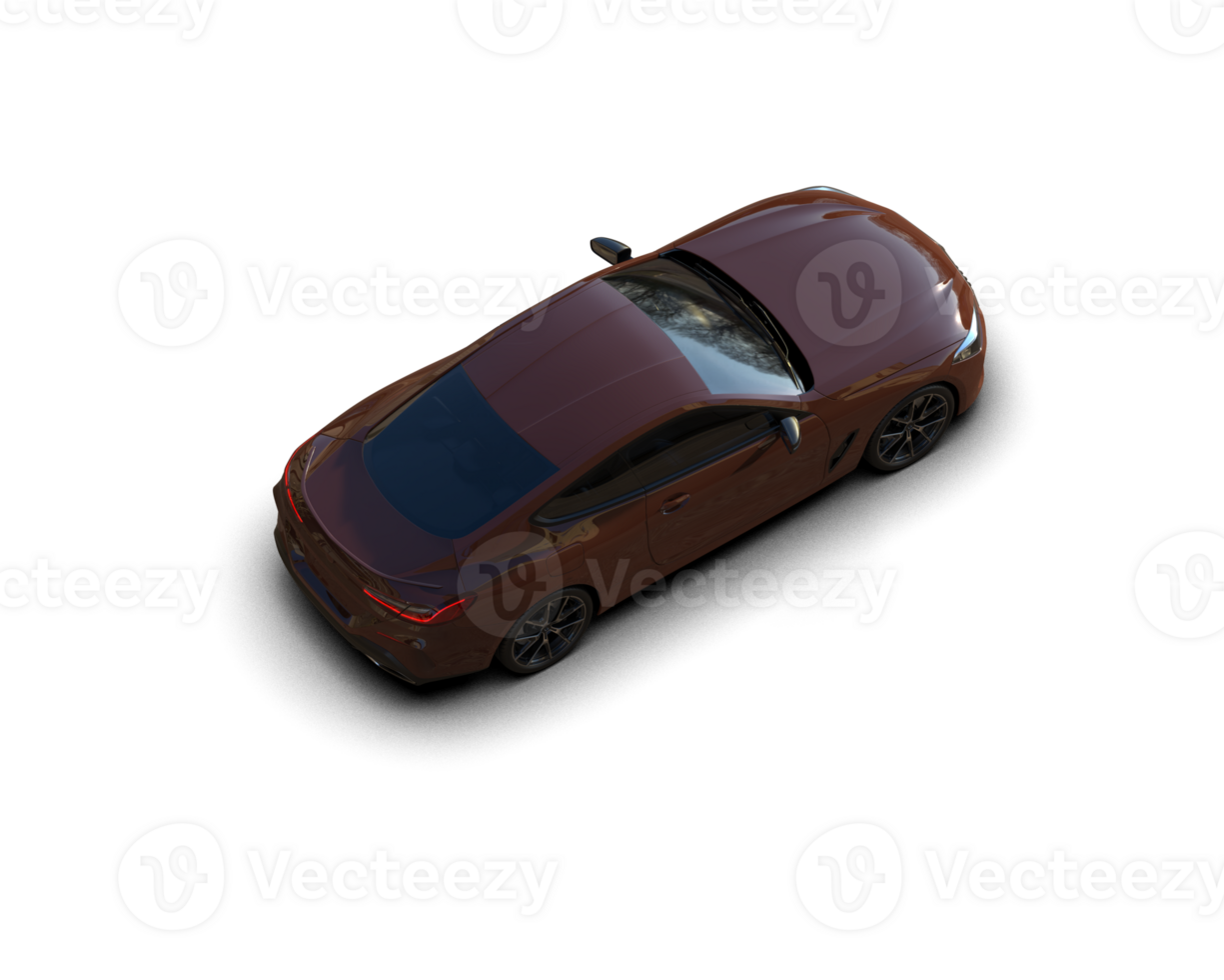 Realistic sport car isolated on background. 3d rendering - illustration png