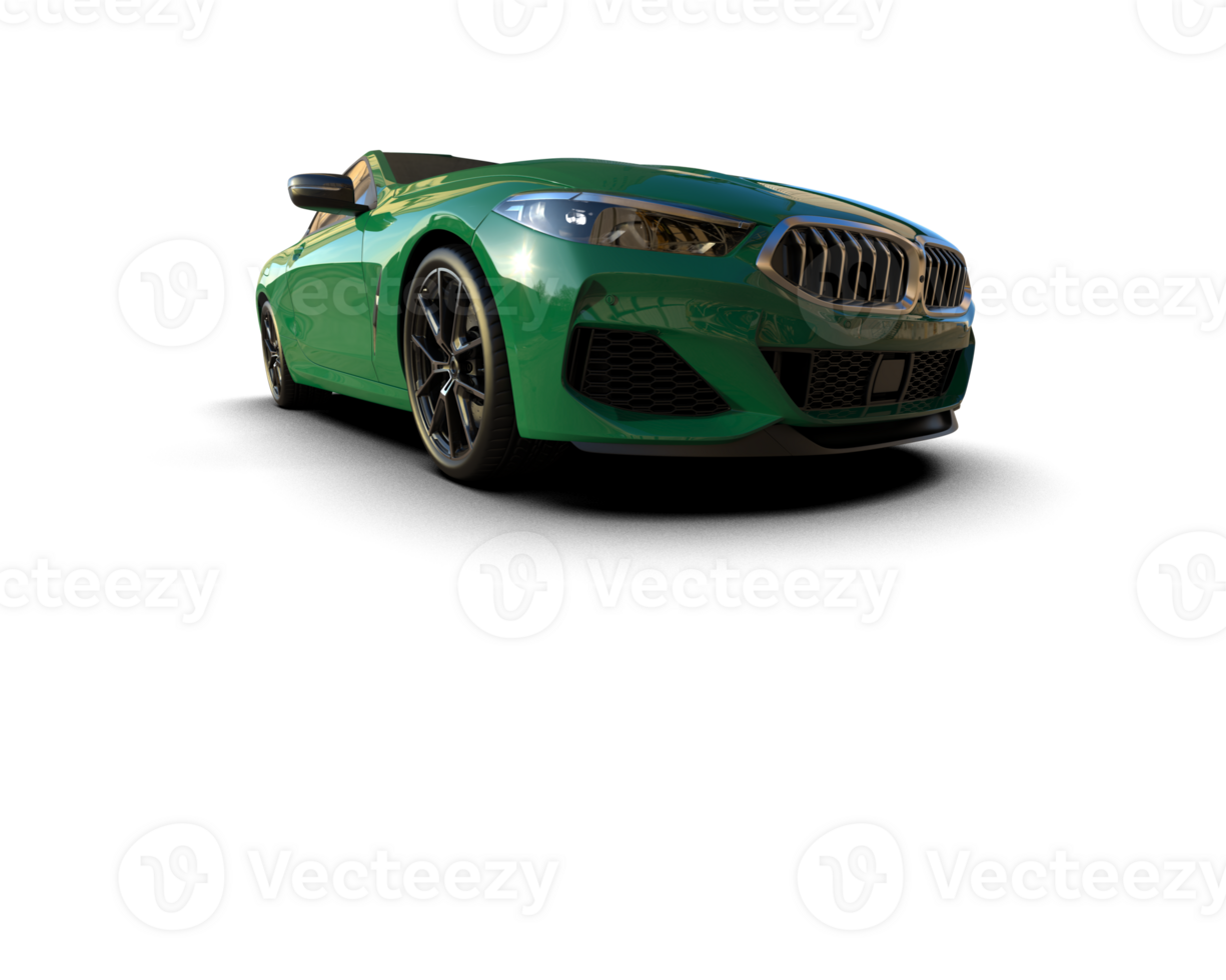 Realistic sport car isolated on background. 3d rendering - illustration png