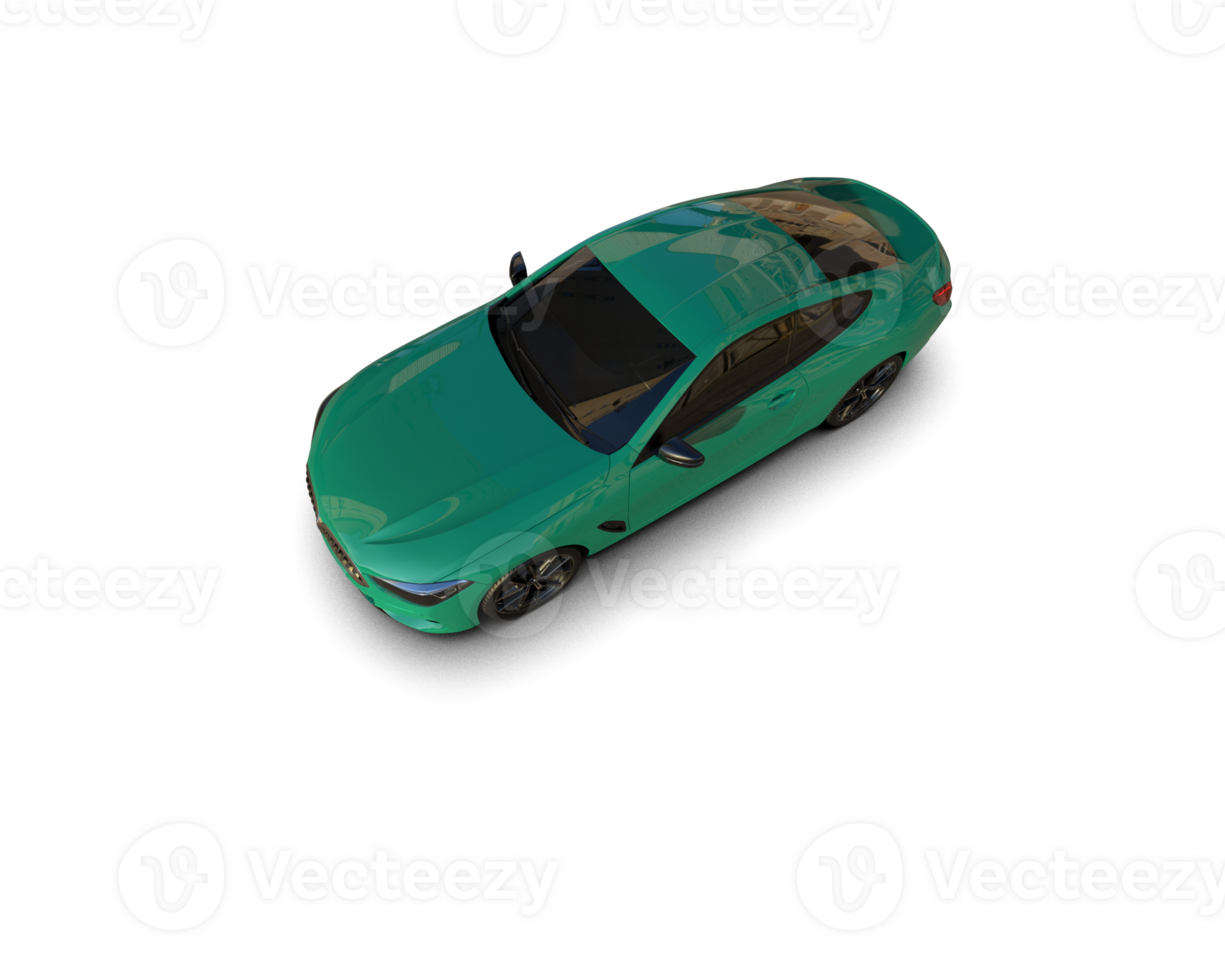 Realistic sport car isolated on background. 3d rendering - illustration png