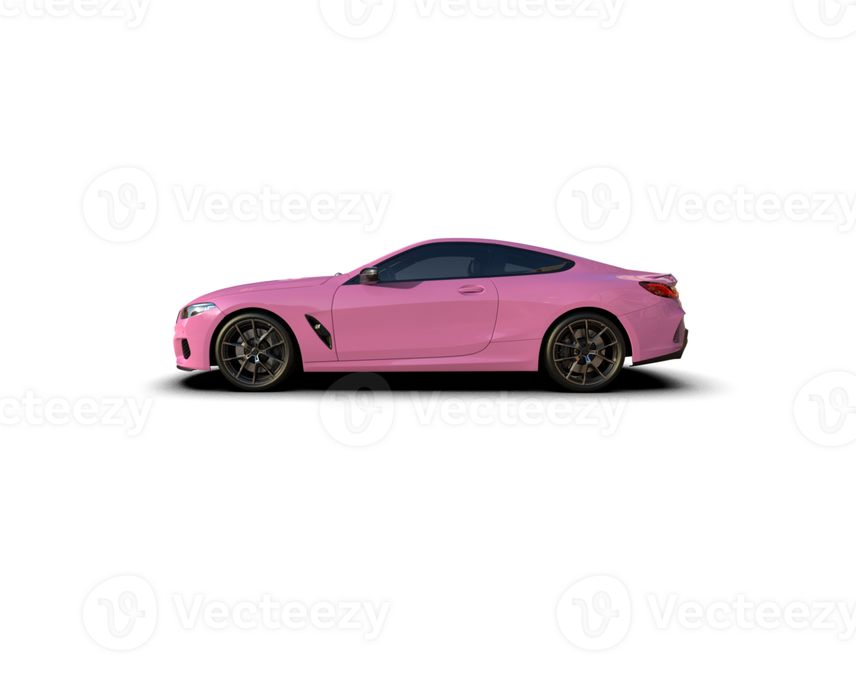 Realistic sport car isolated on background. 3d rendering - illustration png