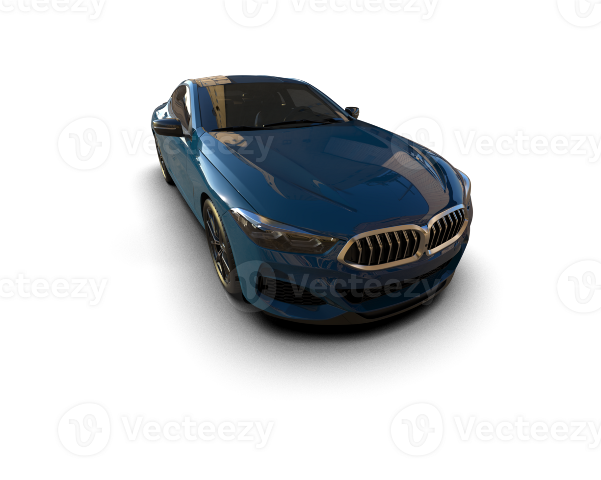 Realistic sport car isolated on background. 3d rendering - illustration png