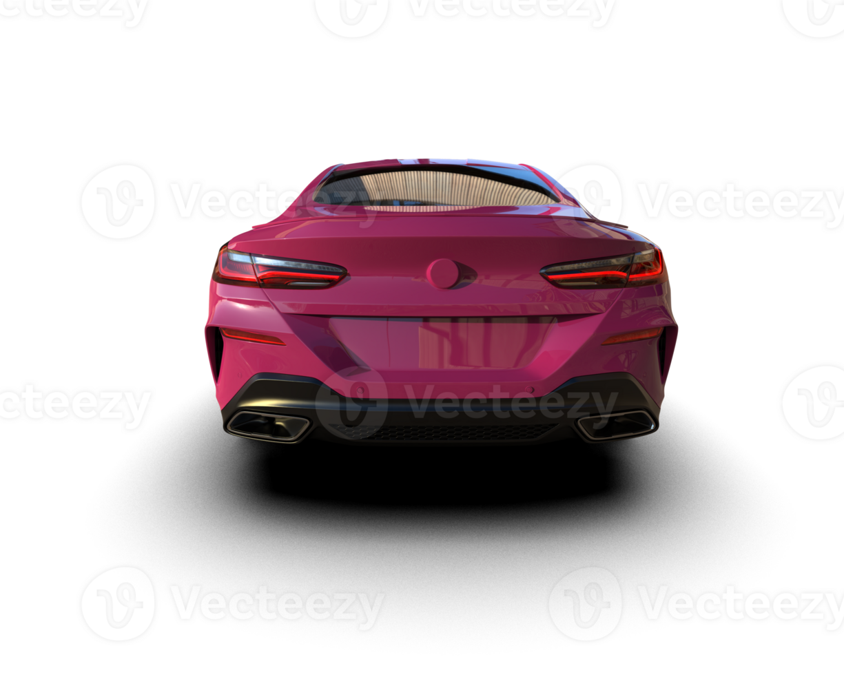 Realistic sport car isolated on background. 3d rendering - illustration png