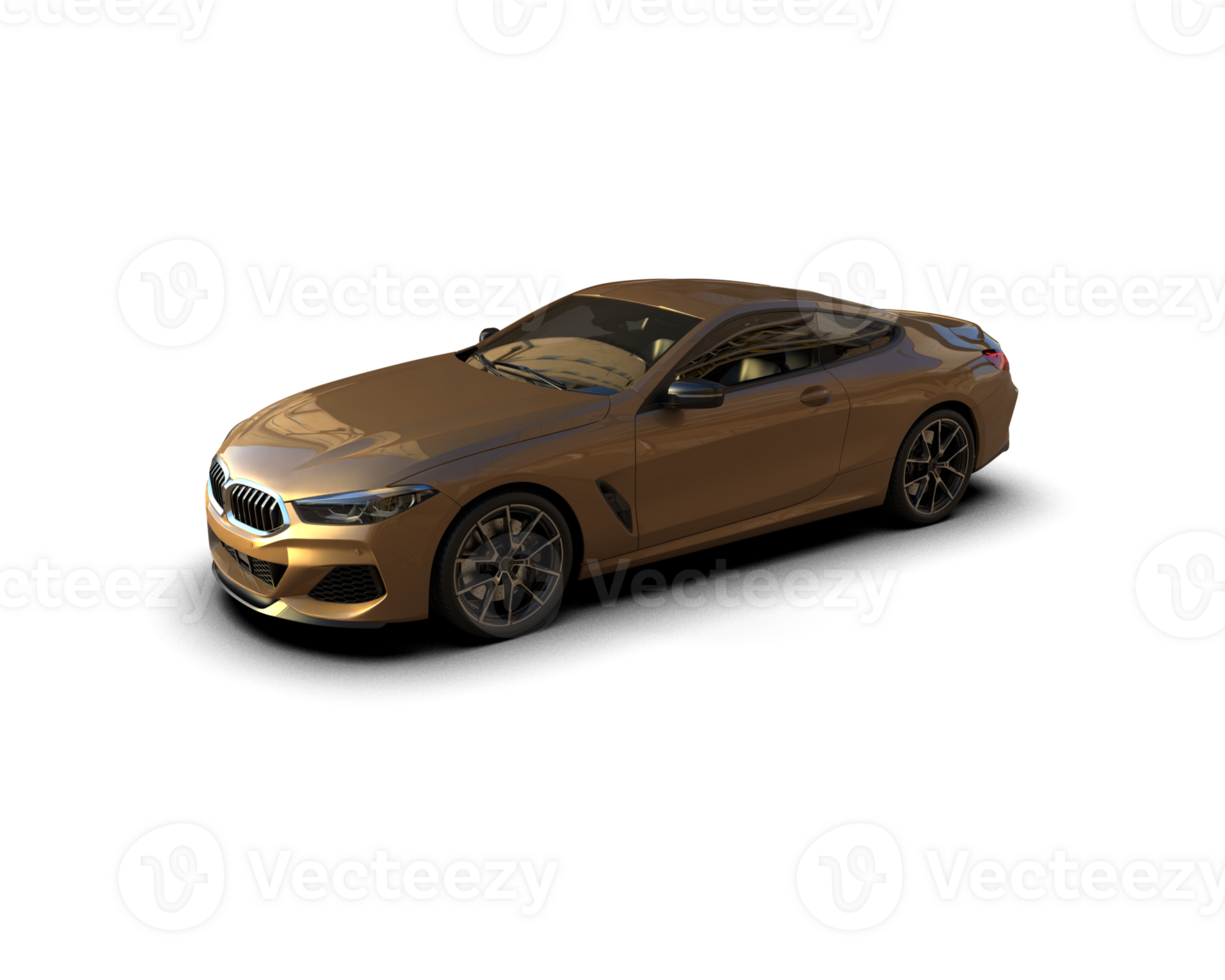 Realistic sport car isolated on background. 3d rendering - illustration png