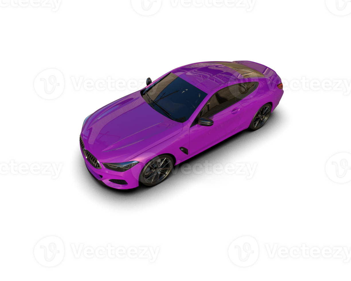 Realistic sport car isolated on background. 3d rendering - illustration png
