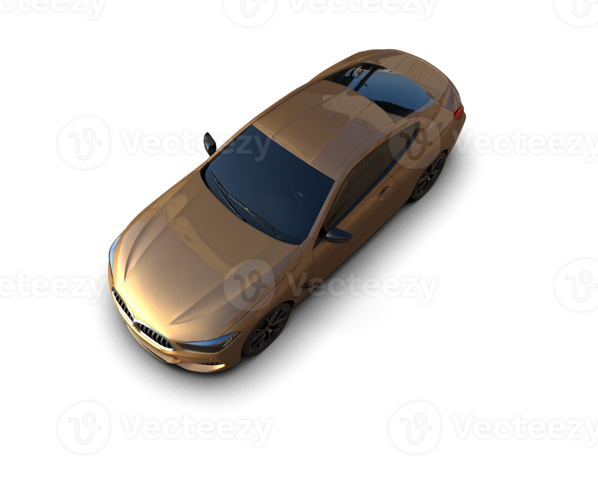 Realistic sport car isolated on background. 3d rendering - illustration png