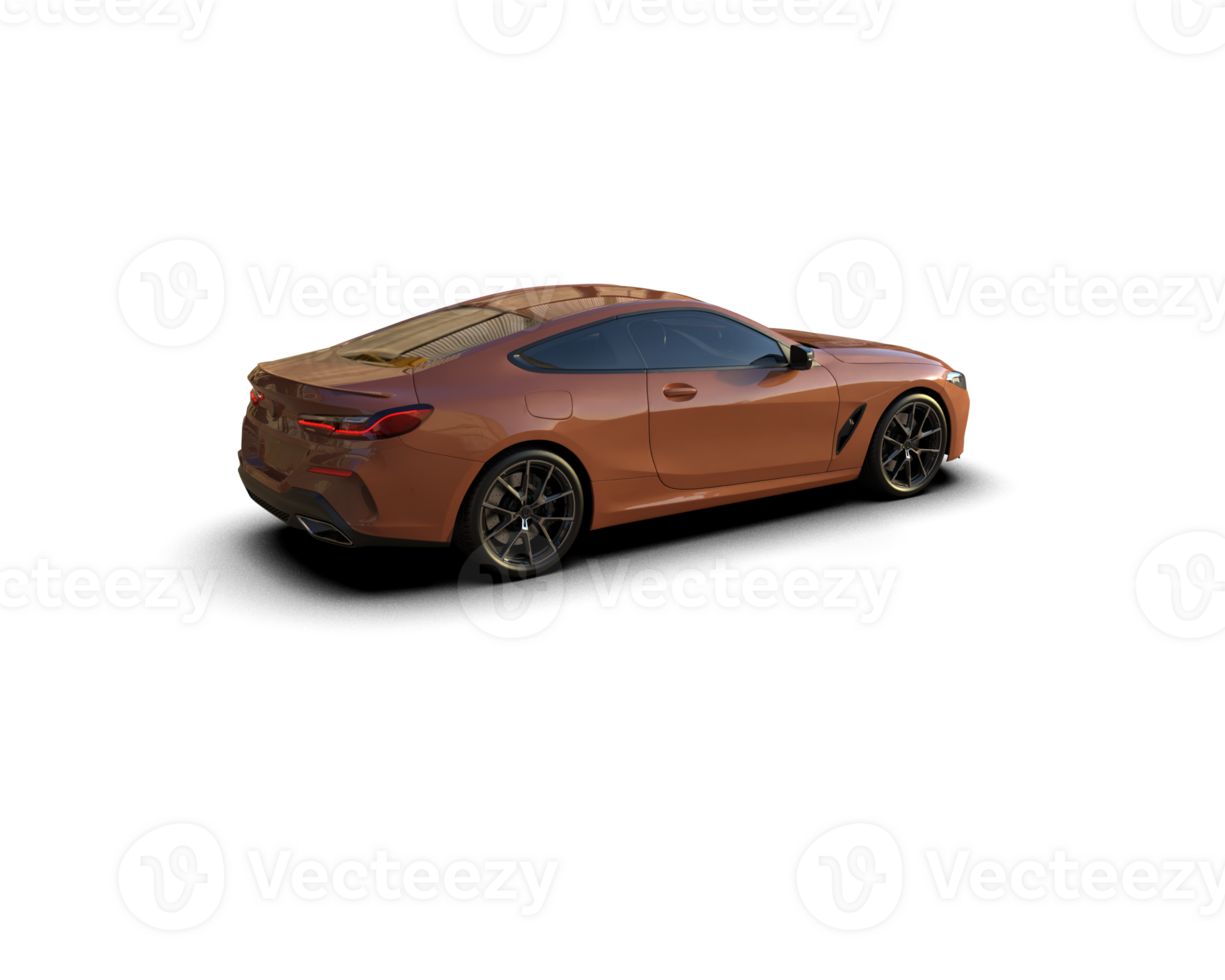 Realistic sport car isolated on background. 3d rendering - illustration png