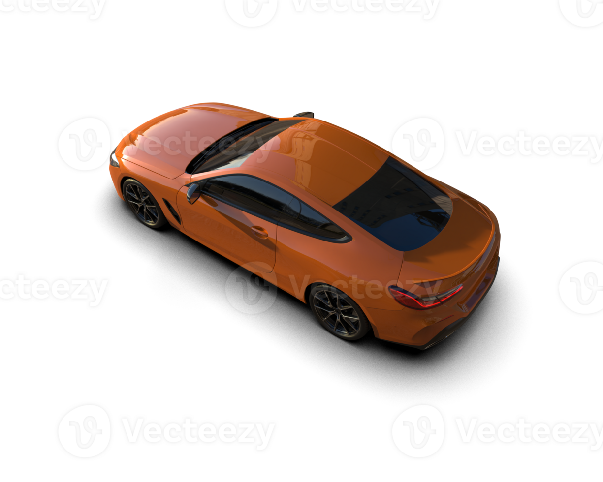 Realistic sport car isolated on background. 3d rendering - illustration png
