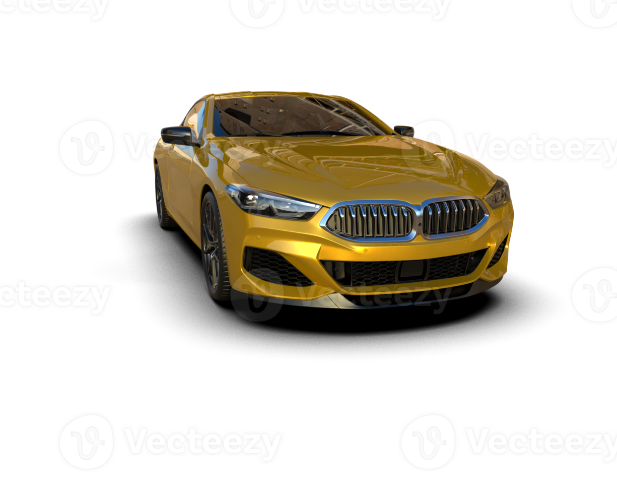 Realistic sport car isolated on background. 3d rendering - illustration png