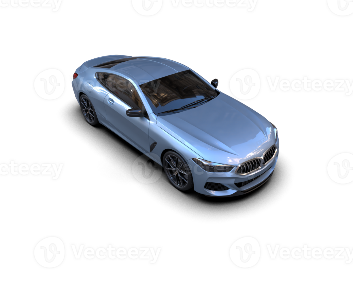 Realistic sport car isolated on background. 3d rendering - illustration png