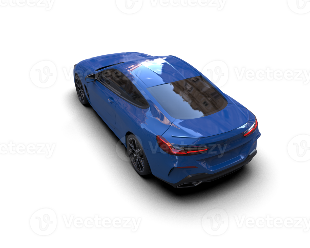 Realistic sport car isolated on background. 3d rendering - illustration png