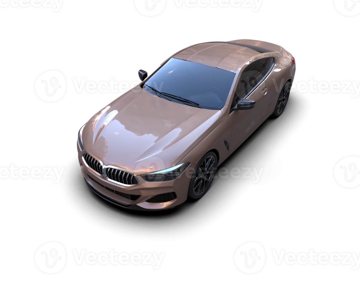 Realistic sport car isolated on background. 3d rendering - illustration png
