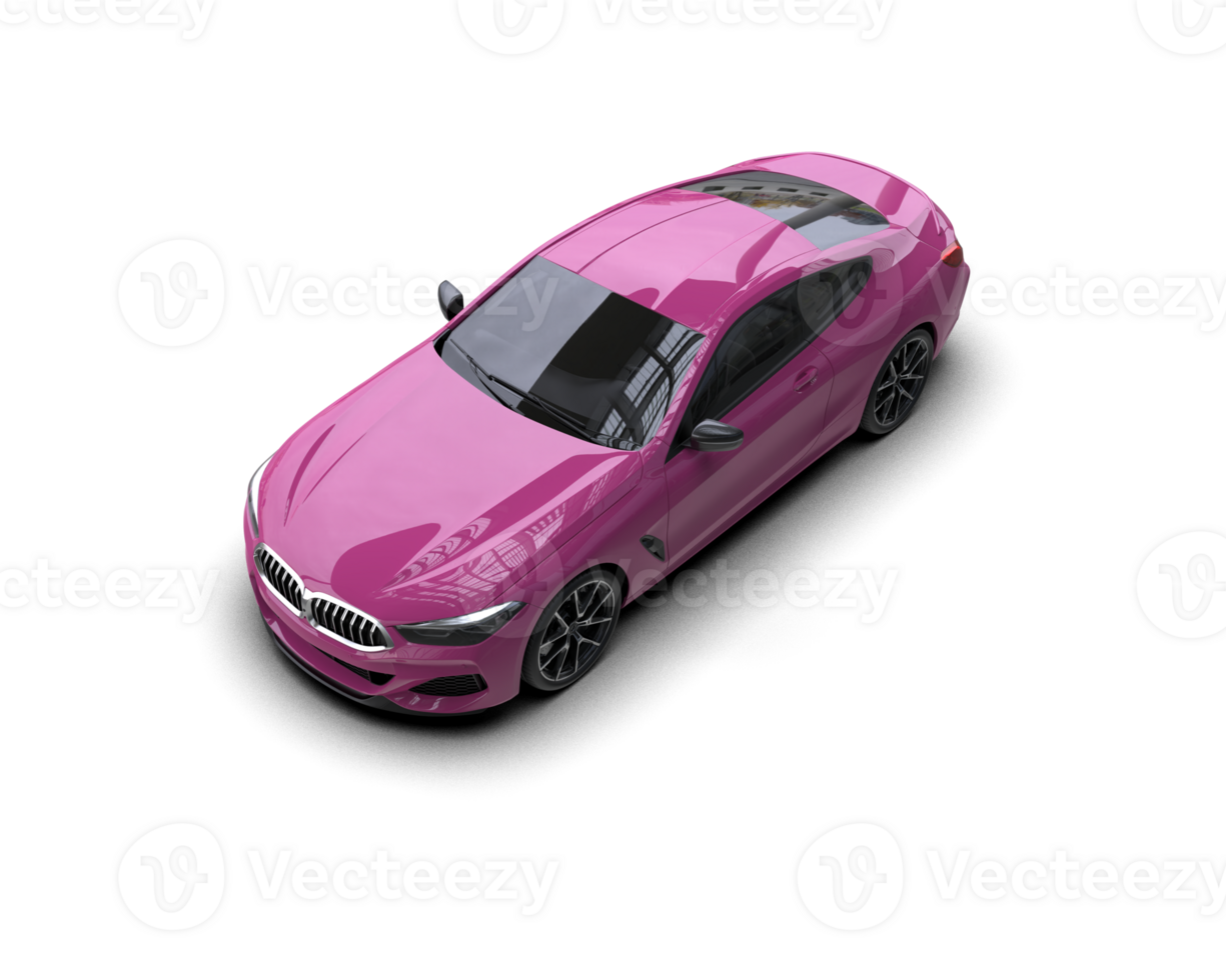 Realistic sport car isolated on background. 3d rendering - illustration png