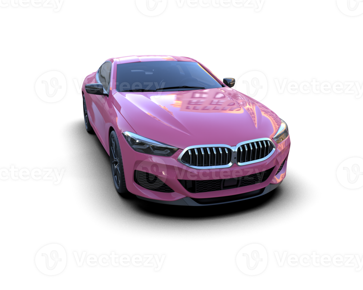 Realistic sport car isolated on background. 3d rendering - illustration png
