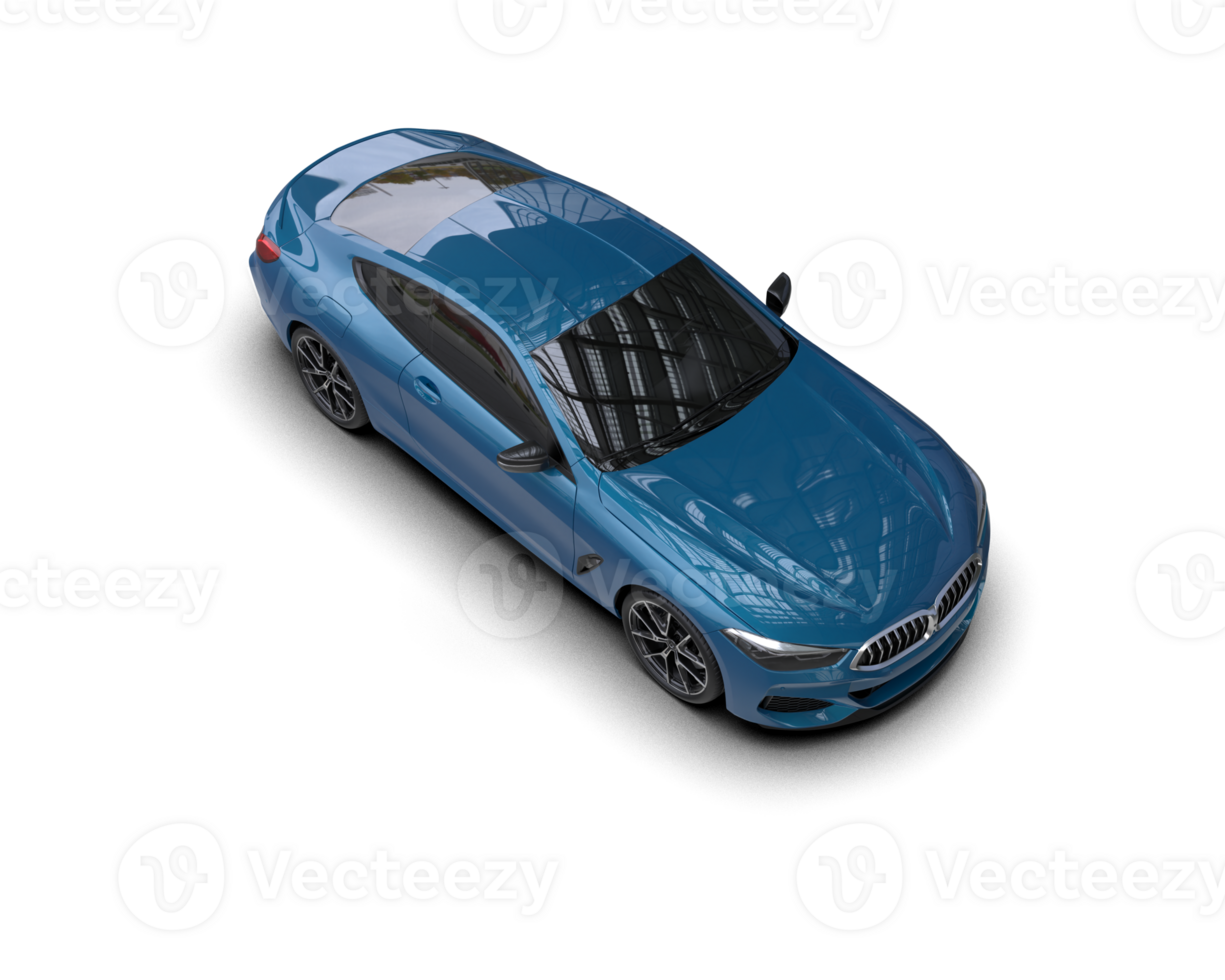 Realistic sport car isolated on background. 3d rendering - illustration png