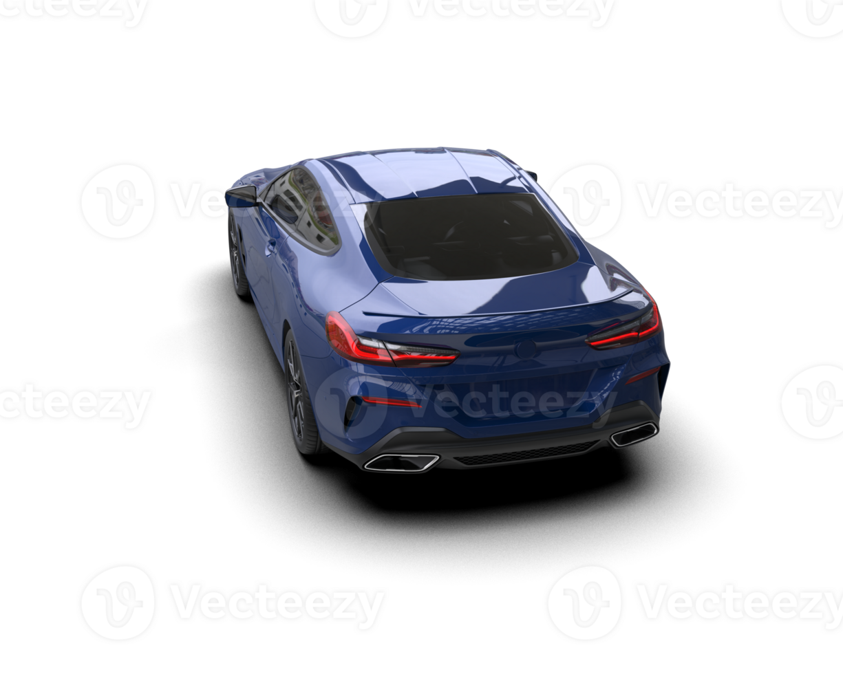 Realistic sport car isolated on background. 3d rendering - illustration png