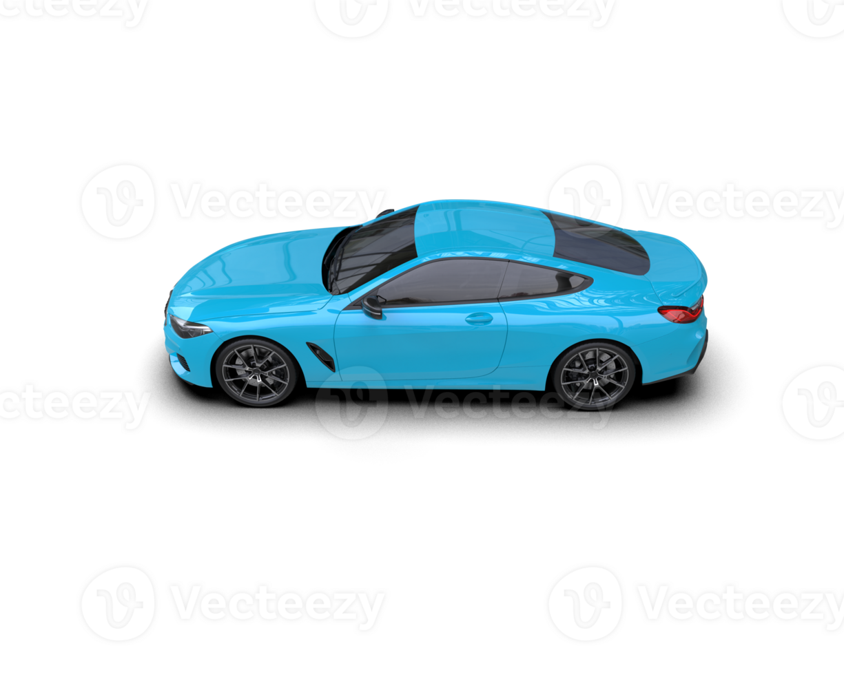 Realistic sport car isolated on background. 3d rendering - illustration png