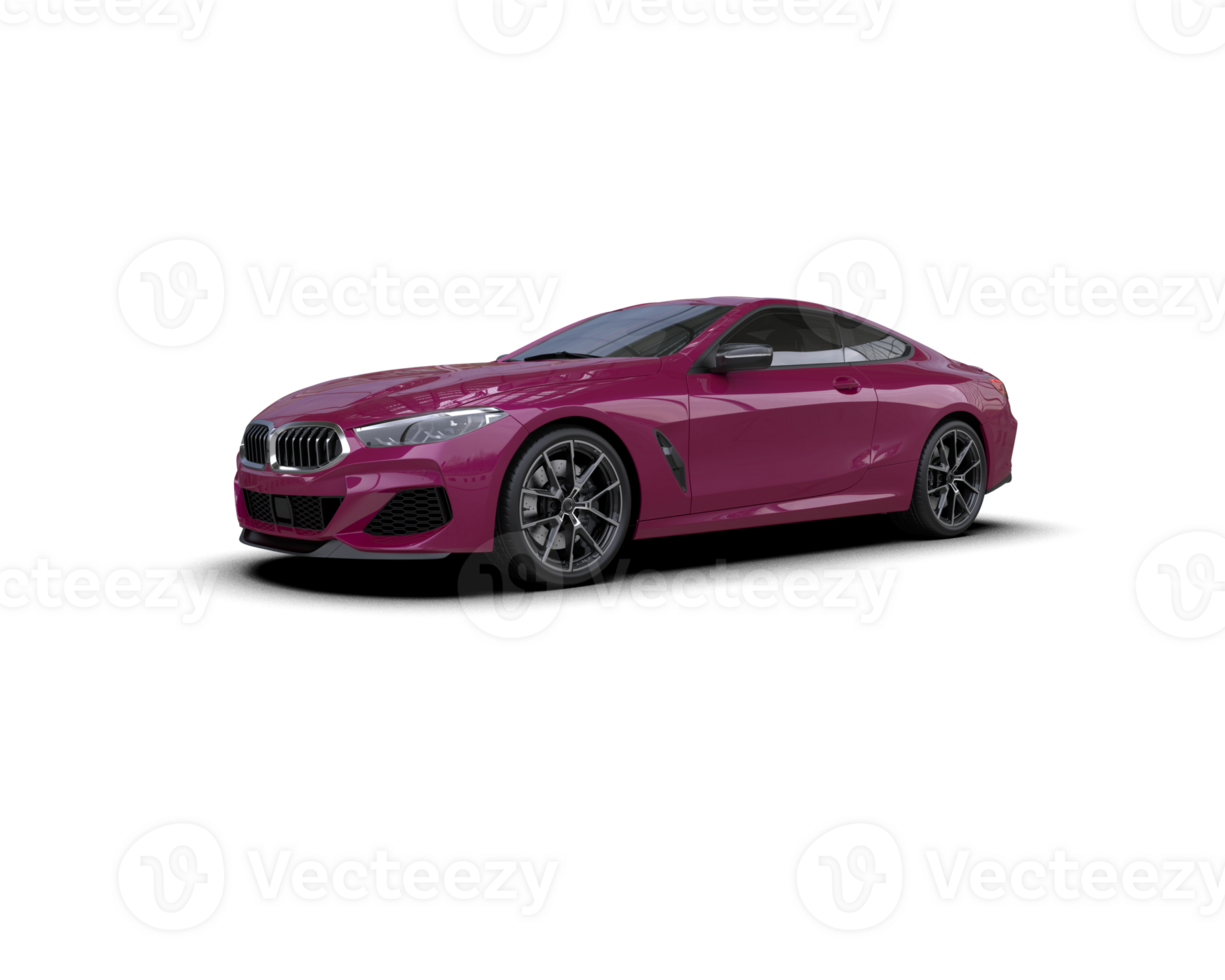 Realistic sport car isolated on background. 3d rendering - illustration png