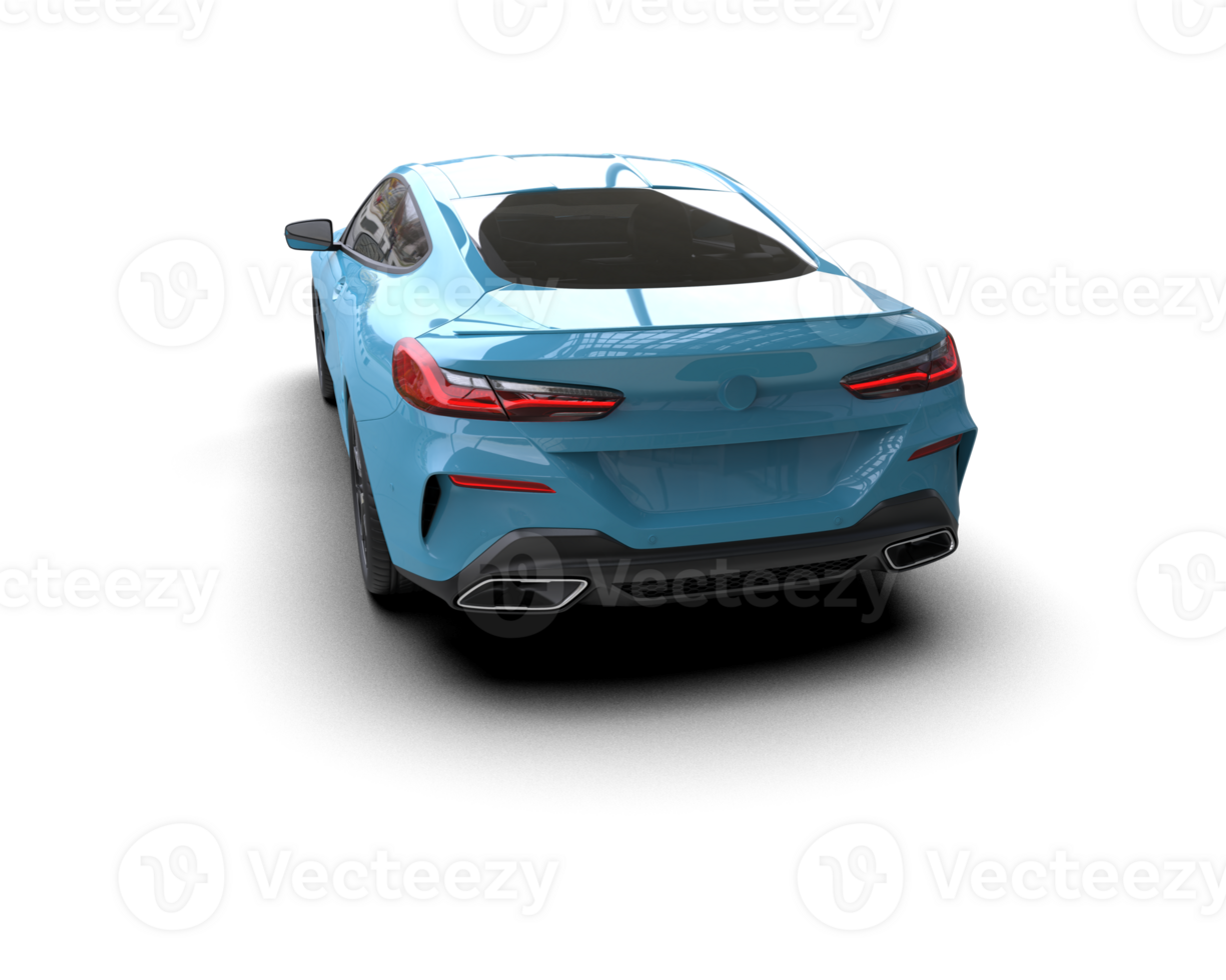 Realistic sport car isolated on background. 3d rendering - illustration png